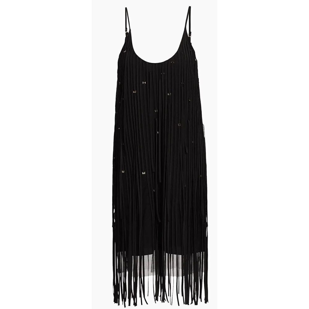 Jason Wu Collection Embroidred Fringe Tulle Minidress in Black NWT Size 6 - Picture 1 of 10